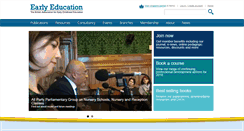 Desktop Screenshot of early-education.org.uk