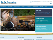 Tablet Screenshot of early-education.org.uk